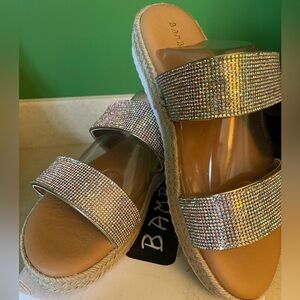Bamboo Superb-27 Women's Rhinestone Sandals -10m NIB